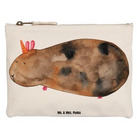 Mr. & Mrs. Panda Make-Up Bag Sea Squirrel, White, Hand Drawn