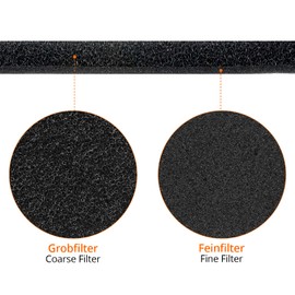 QWORK® Pack of 4 Dryer Filters, 230 x 115 x 14 mm Sponge Filter Mat, Compatible with Whirlpool HX 48101071691