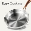 CAROTE 8"+10" Stainless Steel Frying Pan Set, Non-Toxic PTFE &