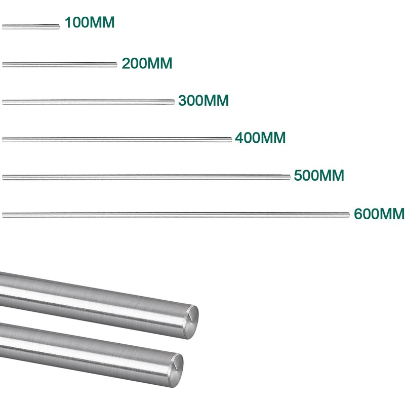 Linear Rod 2pcs 8mm x 300mm Linear Motion Rod Shaft