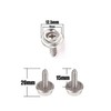 Trimming Shop 15mm Press Studs Screws Replacement Assorted Snap Fasteners