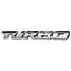 Alamor Turbo 3D Metall Car Sticker Aufkleber Schriftzug Auto-Rot