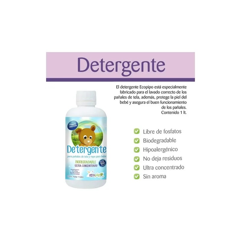 Kit Lavado Pañales De Tela Detergente Lavadero Manita