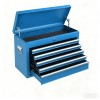 Blue 5-Drawer Lockable Steel Tool Chest Heavy Duty 330 Lbs