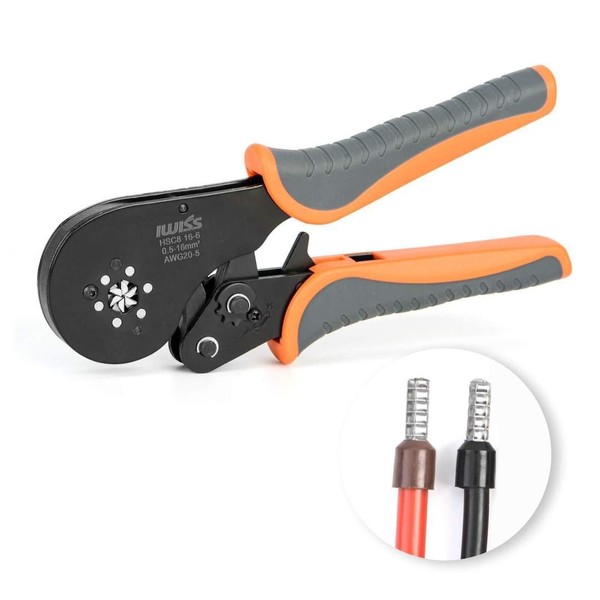 IWISS HSC8 16-6 Ferrule Crimping Pliers for Wire End Sleeves
