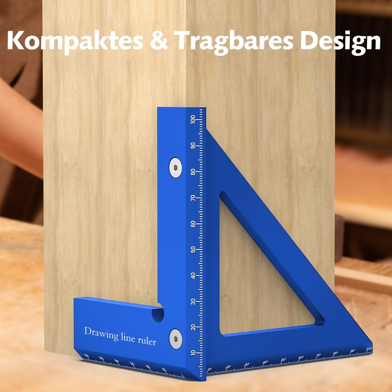 3D Multi Angle Measuring Ruler for Woodworking - Premium Aluminum