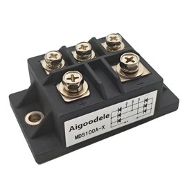 Aigoodele Bridge Rectifier MDS100A 100A 1600V Full Wave diode Module 3 Phase