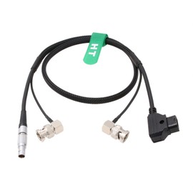 HangTon Teradek Bolt Bond Zacuto Gratical Eye Power HD SDI Video Cable D-tap 0B 2 Pin Right Angle BNC 80cm