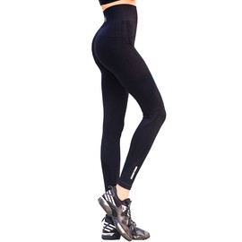 Sillictor Women's Yoga Pants, Sports, Long, High Waist, Tights, Sports Leggings, Breathable, Quick Drying, Beautiful Legs, UV Protection -