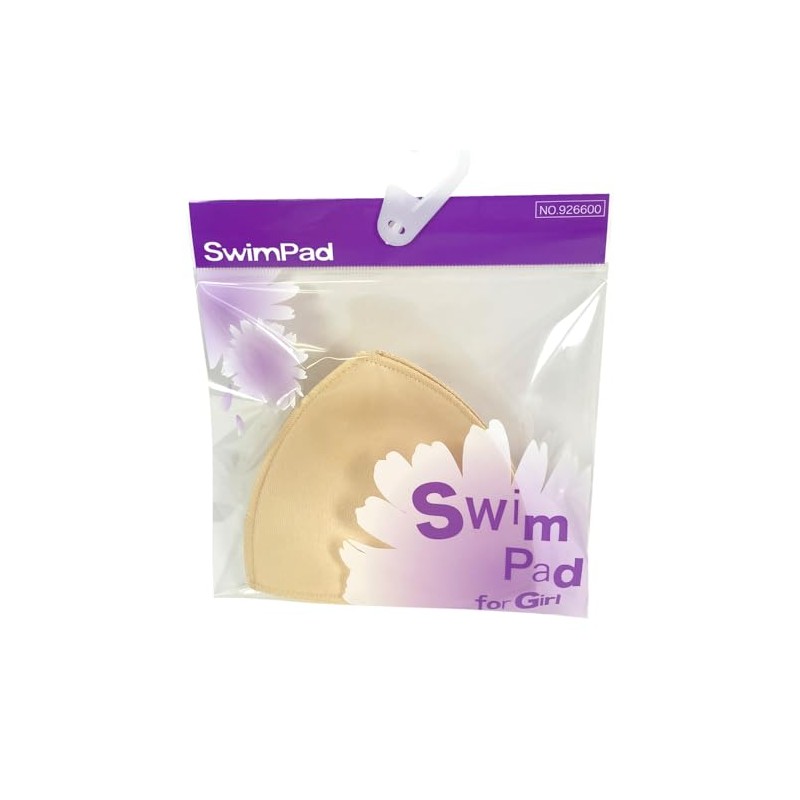 [Happy Beans!] Swim Pad, Triangle, For Elementary School Students, Beige,