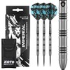 KOTO Imperial 21G Silver & Black 80% Tungsten Includes 3