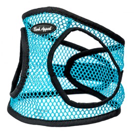 Bark Appeal Teal Netted Step-in Dog Harness for Small-Medium Pets – Updated Sizing, Remeasuring is Essential – Soft Netted Mesh – Anti-Choke with Adjustable Strap & Heavy Duty Clip – XL