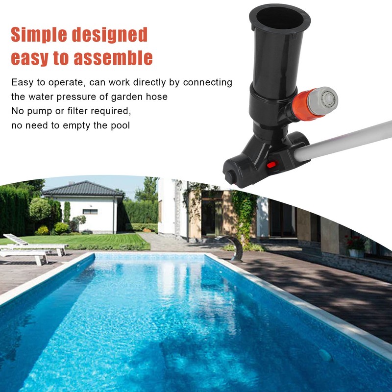 Small Pool Vacuum Portable Pond Vacuum Cleaner with 5 Section