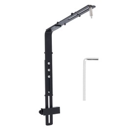Fish Tank Light, Aquarium Light Range Stand, Adjustable Height Aquarium Light Increase for Hanging Lamp (Black)