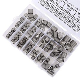 Pack of 120 Helicoils, M6 M7 M8 M9 M10 M11 M12 M14 M16 M18 Stainless Steel Helicoil Type Running Wire Thread Metric Thread Repair Insert Kit