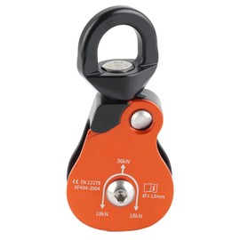 CAMNAL 36KN Rock Climbing Pulley Outdoor Survival Swivel Pulley High Altitud Traverse Hauling GearSingle Sheave