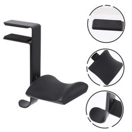 DOITOOL Adjustable Headphone Stand Clip Holder for Under Desk Durable Earphone Hanger with Skid Design for Home Office and Gaming Use
