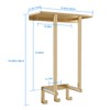 Towel Rack with Metal Shelf and 3 Hooks, Bethom Towel