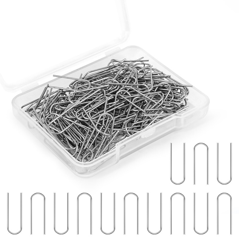 200 Pieces High Temperature Nichrome Wire Jump Rings, U-shaped Nichrome