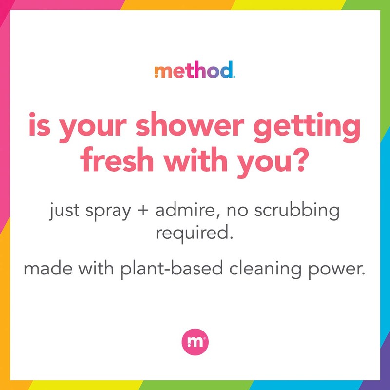Method Daily Shower Cleaner Spray, Plant-Based & Biodegradable Formula, Spray