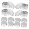Gatuida 18pcs Spice Container Lip Balm Tin Round Aluminum Tin