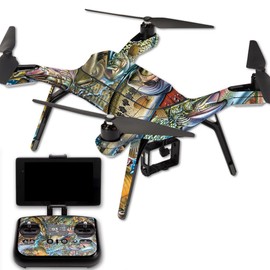 MightySkins Skin Compatible with 3DR Solo Drone – Action Fish Puzzle | Protective, Durable, and Unique Vinyl Decal wrap Cover | Easy to Apply, Remove, and Change Styles | Made in The USA