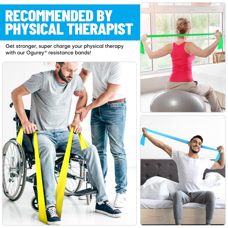 Resistance Bands, Professional Exercise Bands, Physical Therapy Bands for Strength