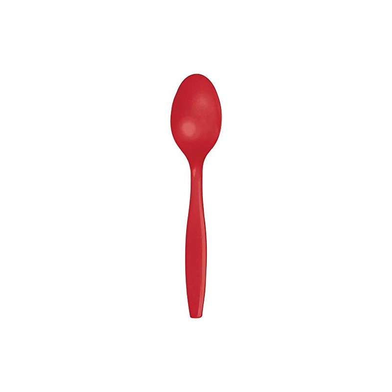 Creative Converting Touch of Color Premium 24 Count Plastic Spoons,