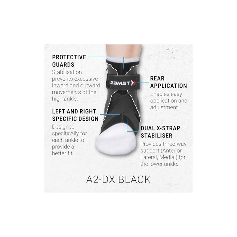 Zamst A2-DX Sports Ankle Support - Breathable Ankle Support for