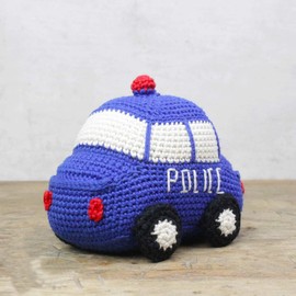 Hardicraft Crochet Kit for Making Your Own with Instructions and Material for Police Car, Approx. 14 cm
