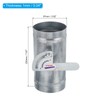 PATIKIL 4" HVAC Duct Manual Volume Damper, Metal Adjustment Airflow