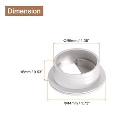 QUARKZMAN 2 Pieces Cable Grommet, 1.38 Inch/35 mm ABS Desk Cable Wire Grommet Hole Cover for Office Computer Desk Cable Organiser, White