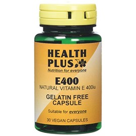 Health Plus E400 Vitamin E Supplement - 30 Gelatin Free Capsules