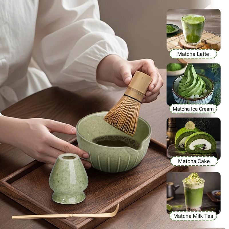 Necomi 7 Pcs Matcha Whisk Set - Matcha Tea Set,