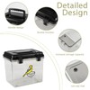 Bird Seed Storage Container Clear Bird Seed Container5Ib Indestructible Bird