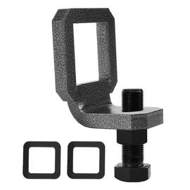 Wyckoff 2" Anti-Rattle Hitch Clamp with 2 Silencer Pads, Heavy Duty Steel Tightener & Hitch Stabilizer, Quieter Towing, Powder Coated for Corrosion Resistance