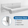 Paper Towel Holder - Self-Adhesive or Drilling, White Wall Mounted