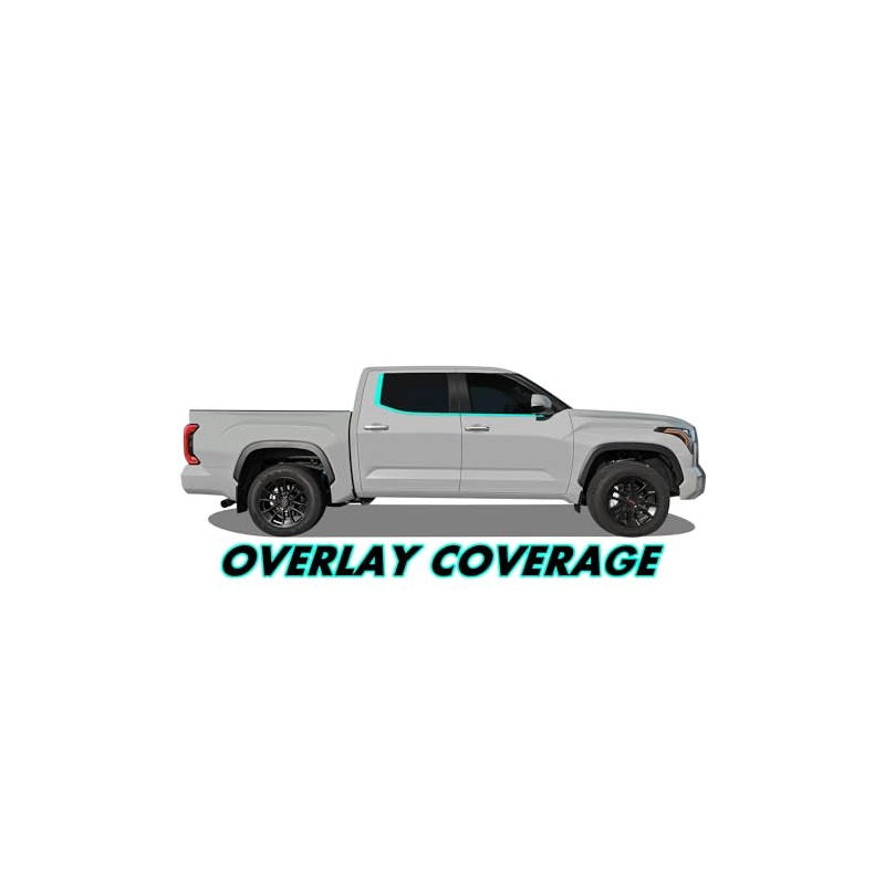 SlickMod Chrome Delete Blackout Vinyl Overlay for 2022-2024 Toyota Tundra
