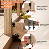 4 Pcs Adjustable Stair Stringer Hanger Brackets,18 Gauge Stair Stringer