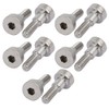sourcing map 304 Stainless Steel Shoulder Bolts 5 mm Diameter