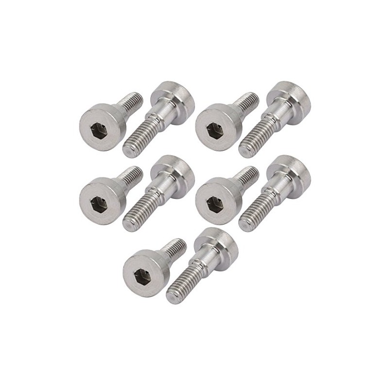 sourcing map 304 Stainless Steel Shoulder Bolts 5 mm Diameter