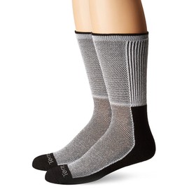 Terramar Performance Outdoor Cool-Dri Pro Hiker 2Pk Sock With A Helicase Sock Ring Size: S - Black