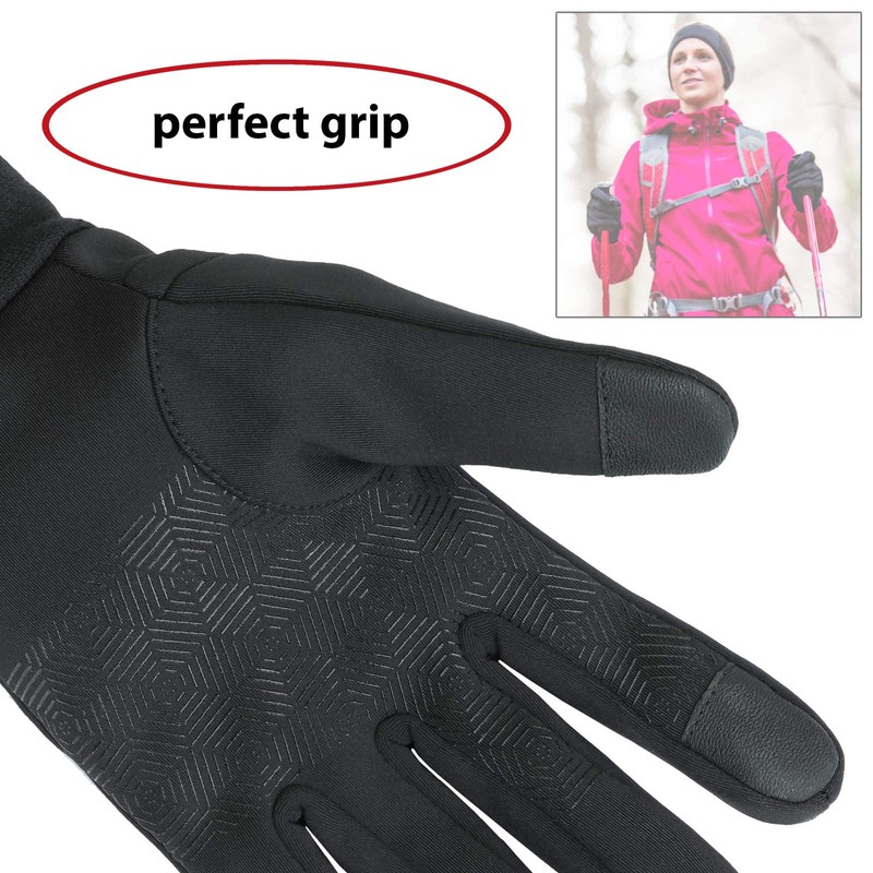 ALPIDEX Anti Slip Gloves Cycling Windproof Gloves Touchscreen Man Woman