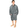 NY Threads Shawl Collar Dressing Gown for Men, Cuddly Soft,