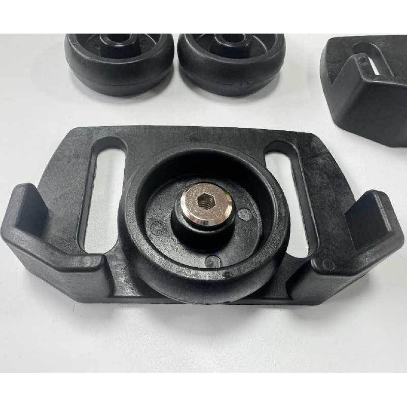 Snowblower Skid Shoes, 2 Sets of Universal Rolling Non-Slip Shoes