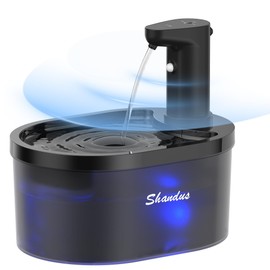 Wireless Cat Water Fountain, 5000mAh Battery Operated Cat Fountain, 101oz/3L Cordless Pet Drinking Fountain with Motion Sensor for Cats Indoor Outdoor Ultra Quiet BPA-Free