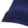 sourcing map Luxury Satin Oxford Pillowcases, Pair of 2 Navy