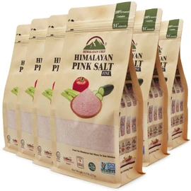 Himalayan Chef Pink Himalayan Salt, 3 lbs, Fine Grain | Pure, 100% Natural Gourmet Salt, Add Essential Minerals | Perfect for Cooking, Grilling, and Seasoning