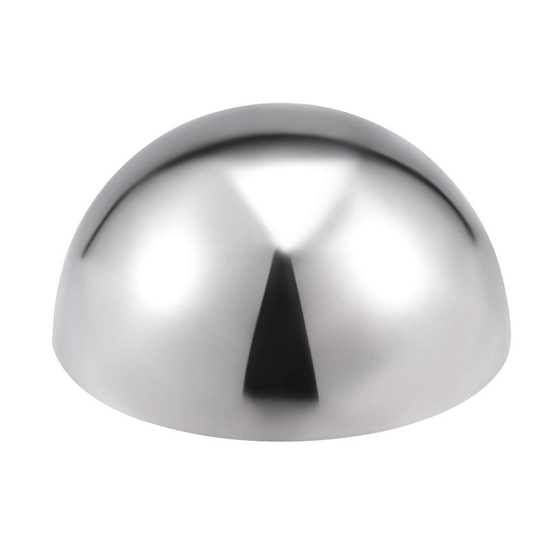 uxcell 101mm(3.98") Dia. Decorative Hollow Half Cap Ball 304 Stainless