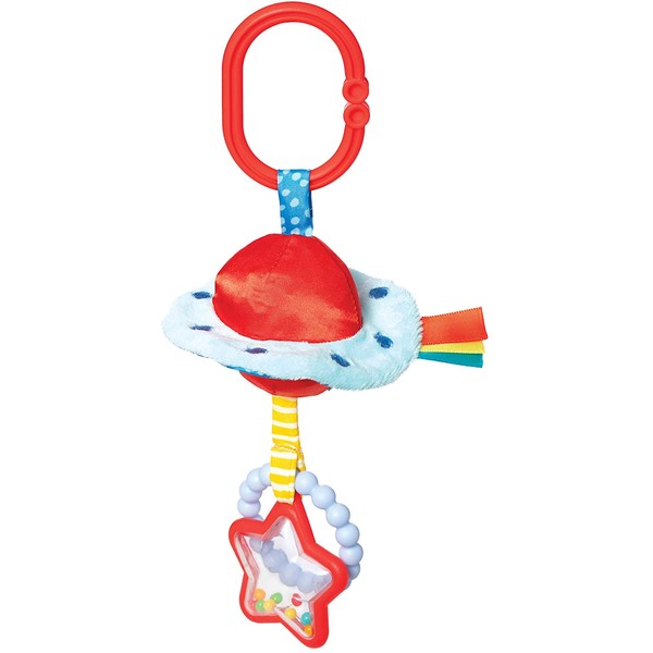 Manhattan Toy UFO Clip-on Baby Travel Toy with Rattles and Teethers